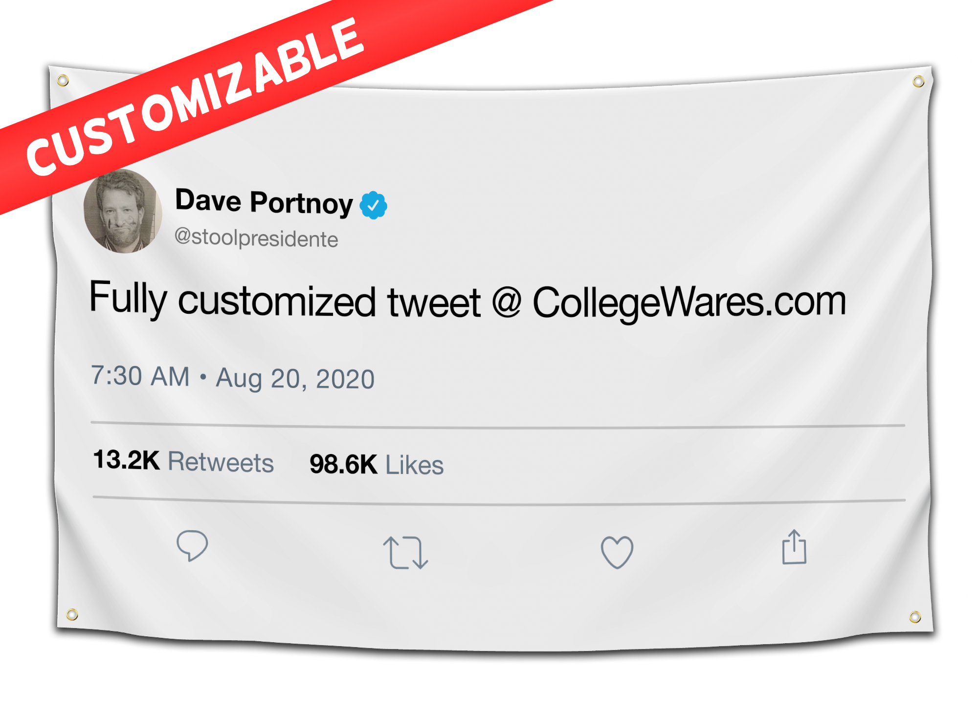 *CUSTOM* Tweet Flag - CollegeWares