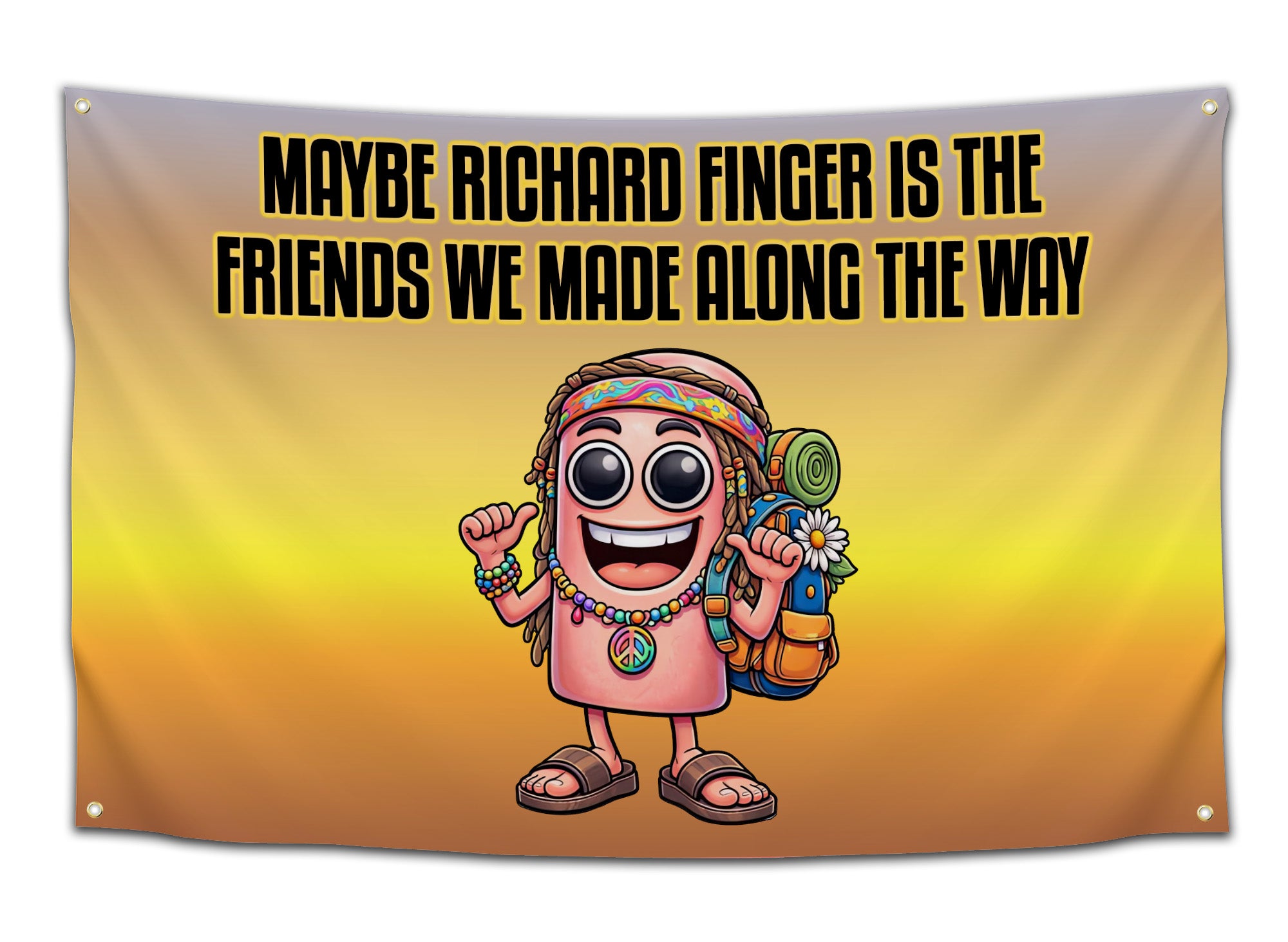 Friends We Made Finger Flag | EDM Rave Festival Flag - CollegeWares