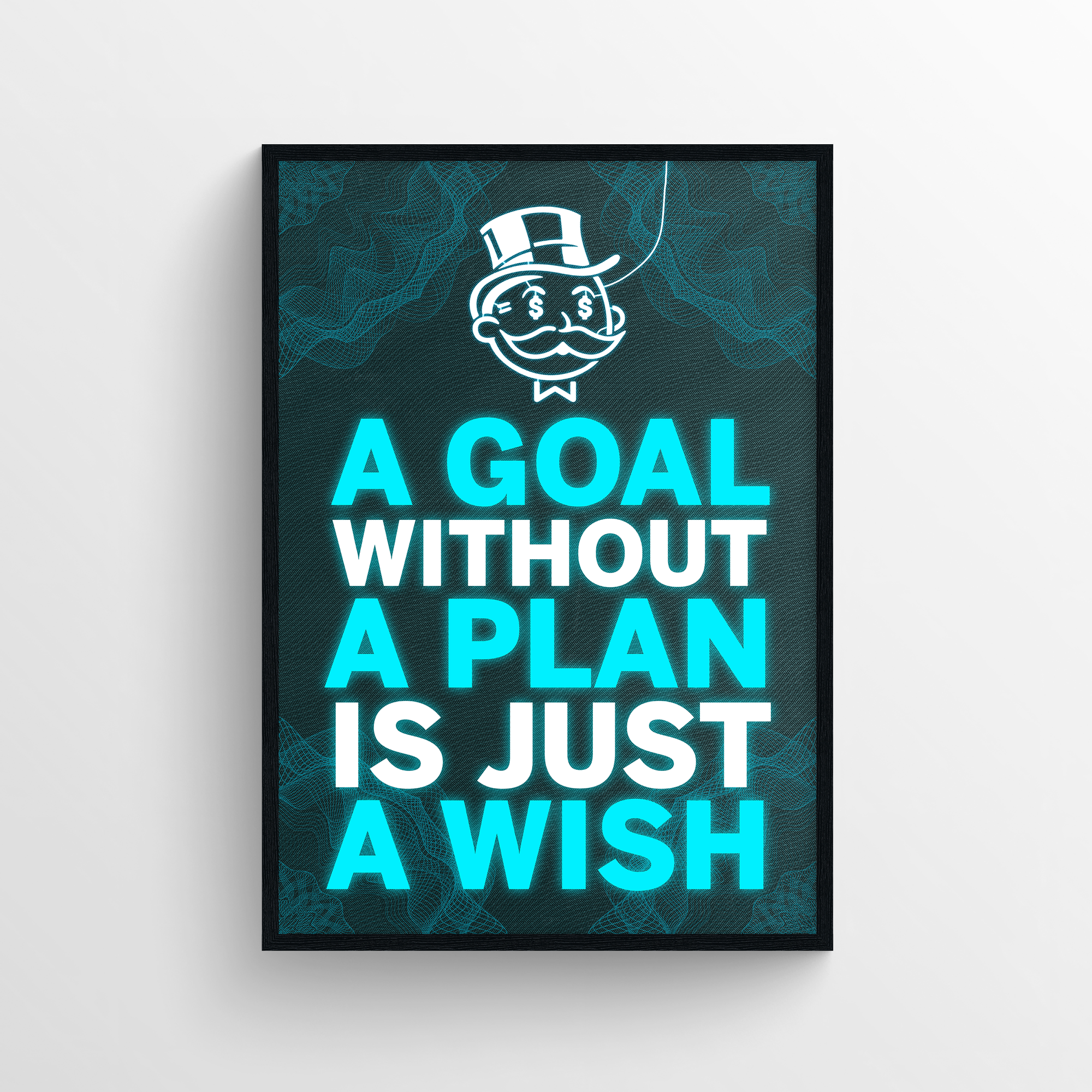 Goal Plan Wish Motivation LED Poster - CollegeWares