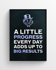 Little Progress Big Results Motivation Poster - CollegeWares