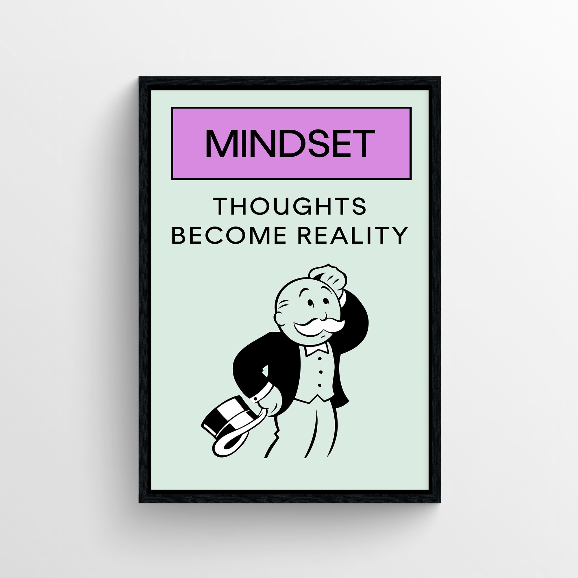 Mindset Motivation Monopoly Poster - CollegeWares