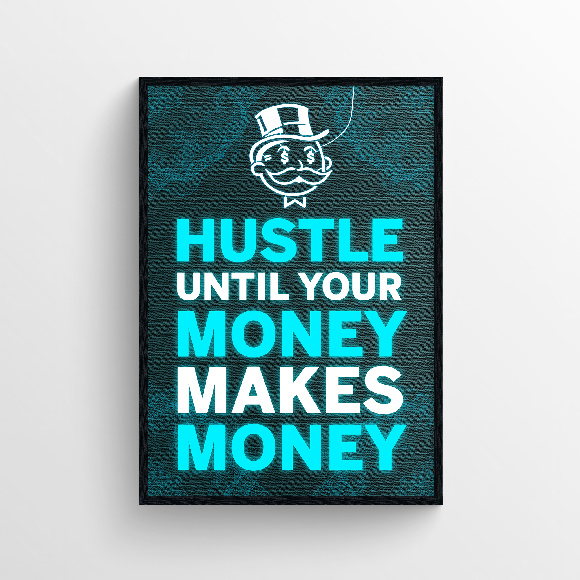 Money Makes Money Motivation LED Poster - CollegeWares