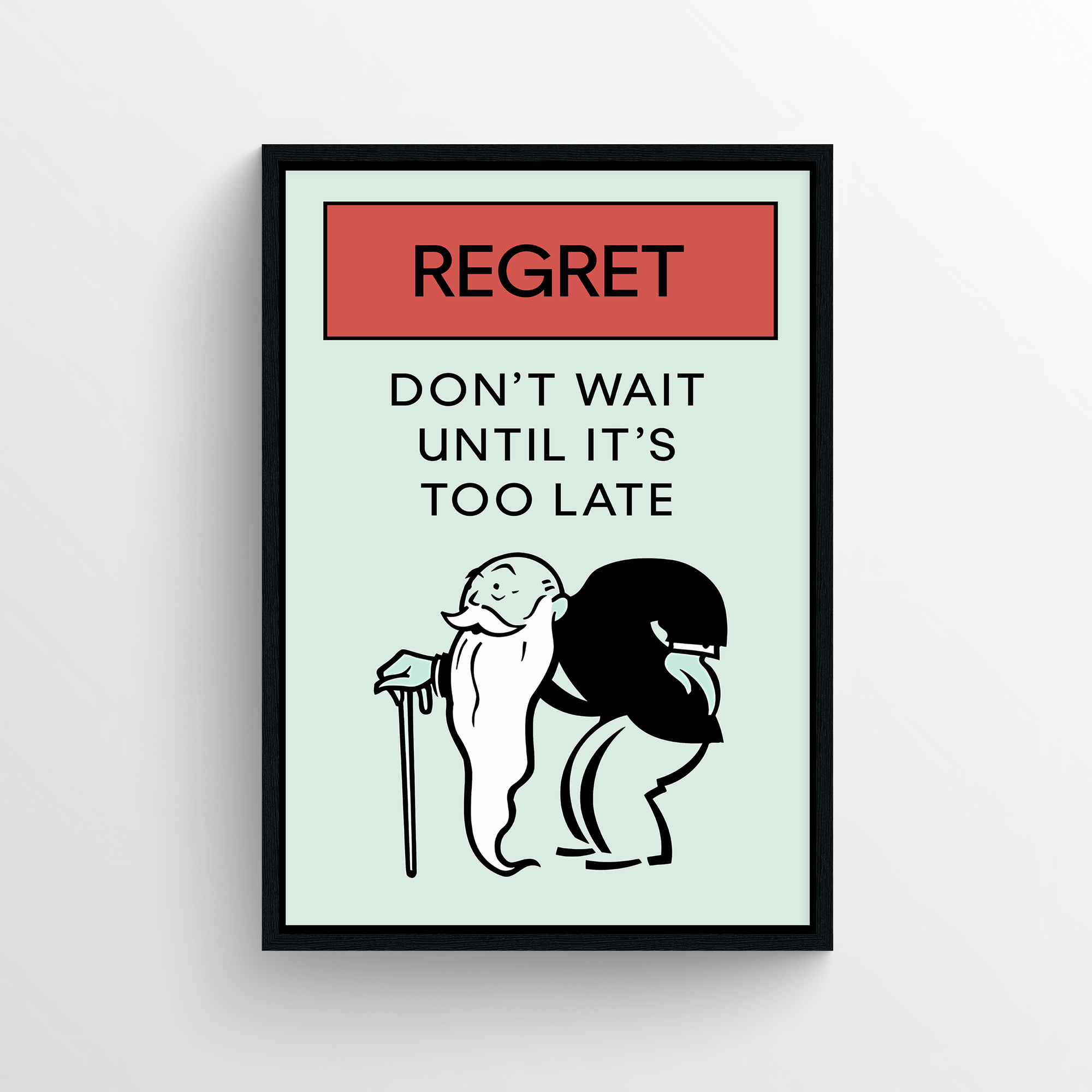 Regret Motivation Monopoly Poster - CollegeWares