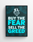 Sell the Greed Motivation LED Poster - CollegeWares