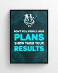 Show Your Results Motivation LED Poster - CollegeWares