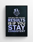 Stay Consistent Motivation Poster - CollegeWares