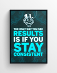 Stay Consistent Motivation LED Poster - CollegeWares