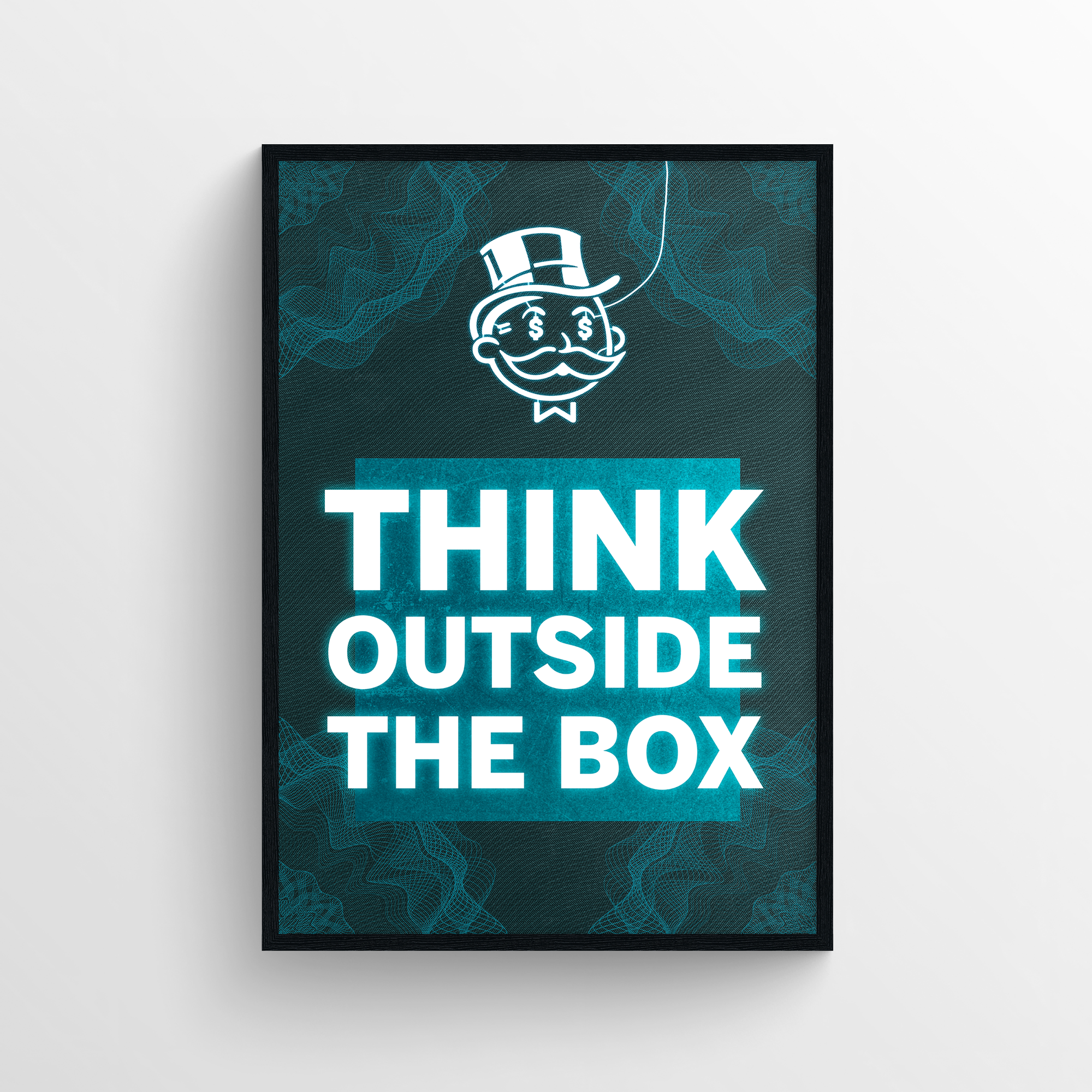 Think Outside the Box Motivation LED Poster - CollegeWares