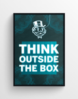 Think Outside the Box Motivation LED Poster - CollegeWares