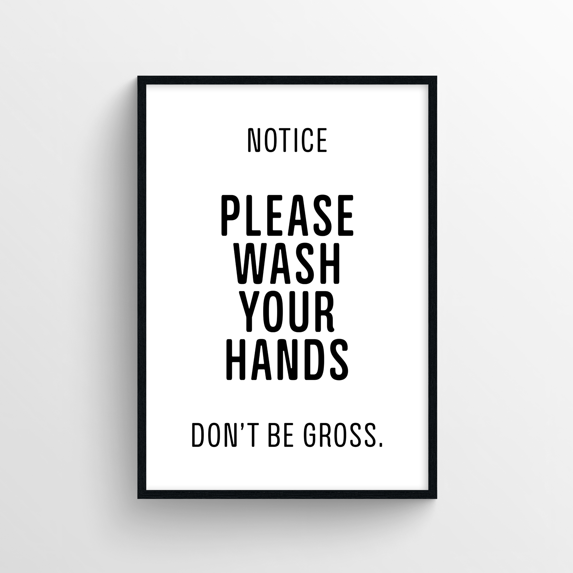 Wash Your Hands Bathroom Poster - CollegeWares