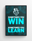 Win and Learn Motivation LED Poster - CollegeWares