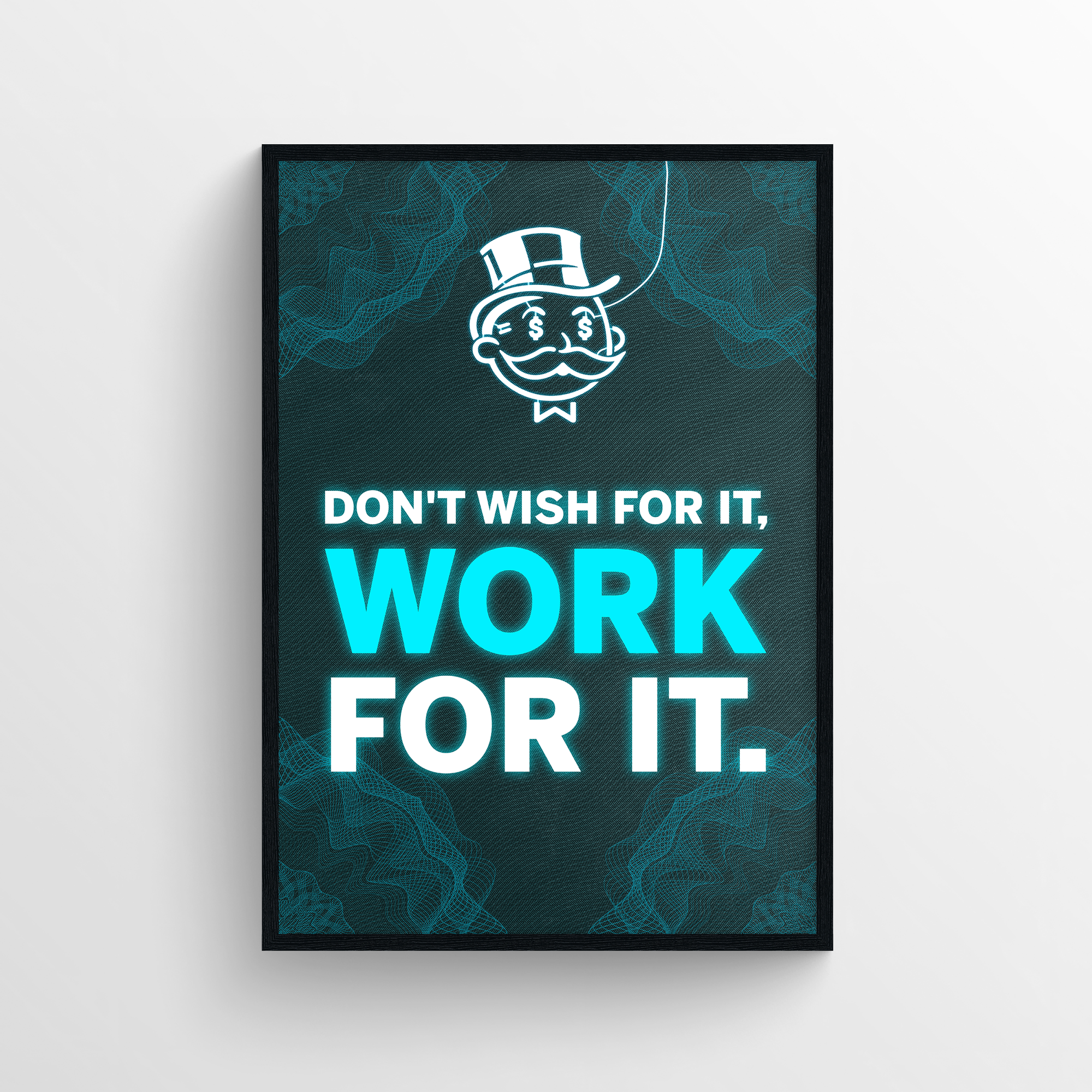 Work For It Motivation LED Poster - CollegeWares