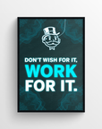 Work For It Motivation LED Poster - CollegeWares