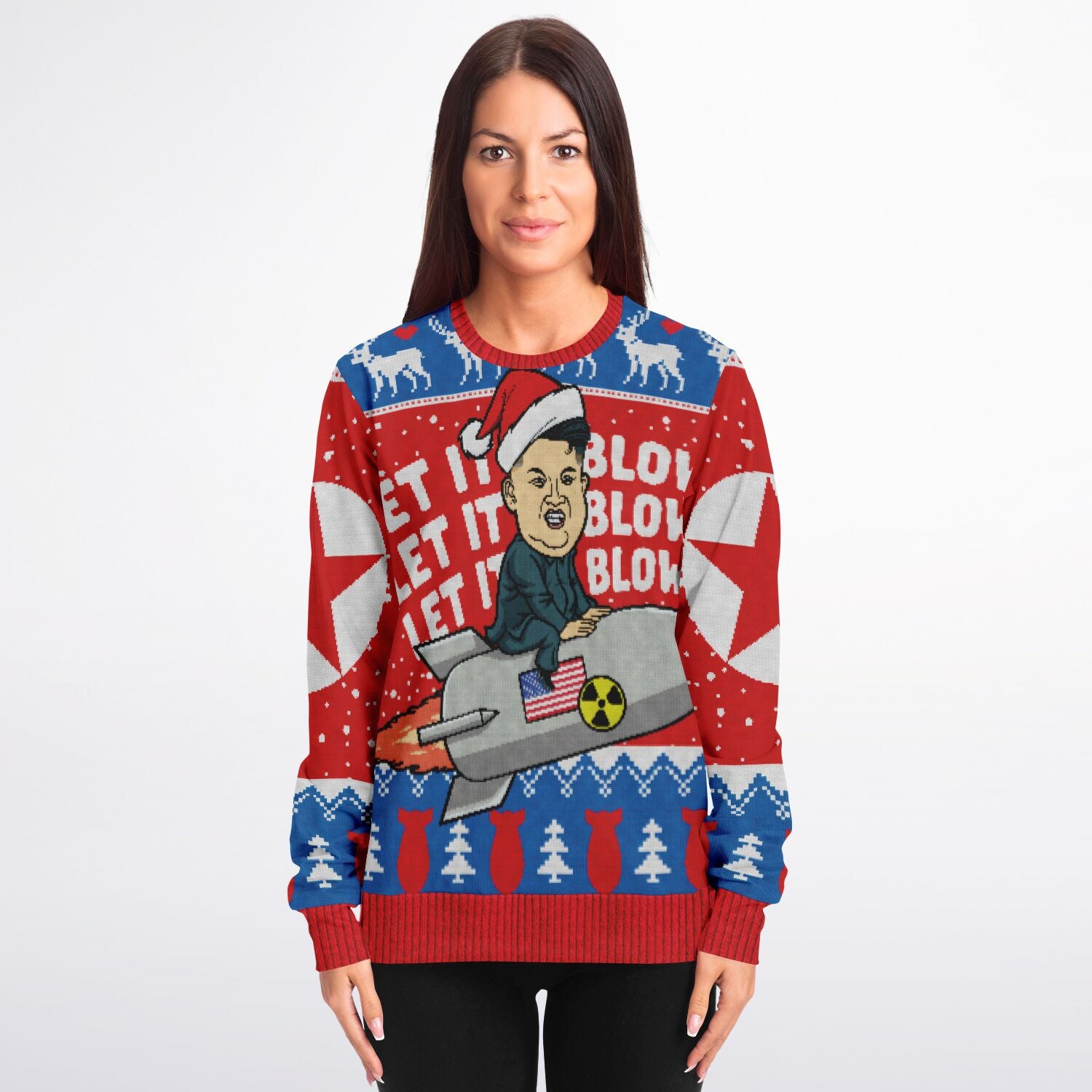 Let it Blow Kim Jung Un Christmas Sweatshirt