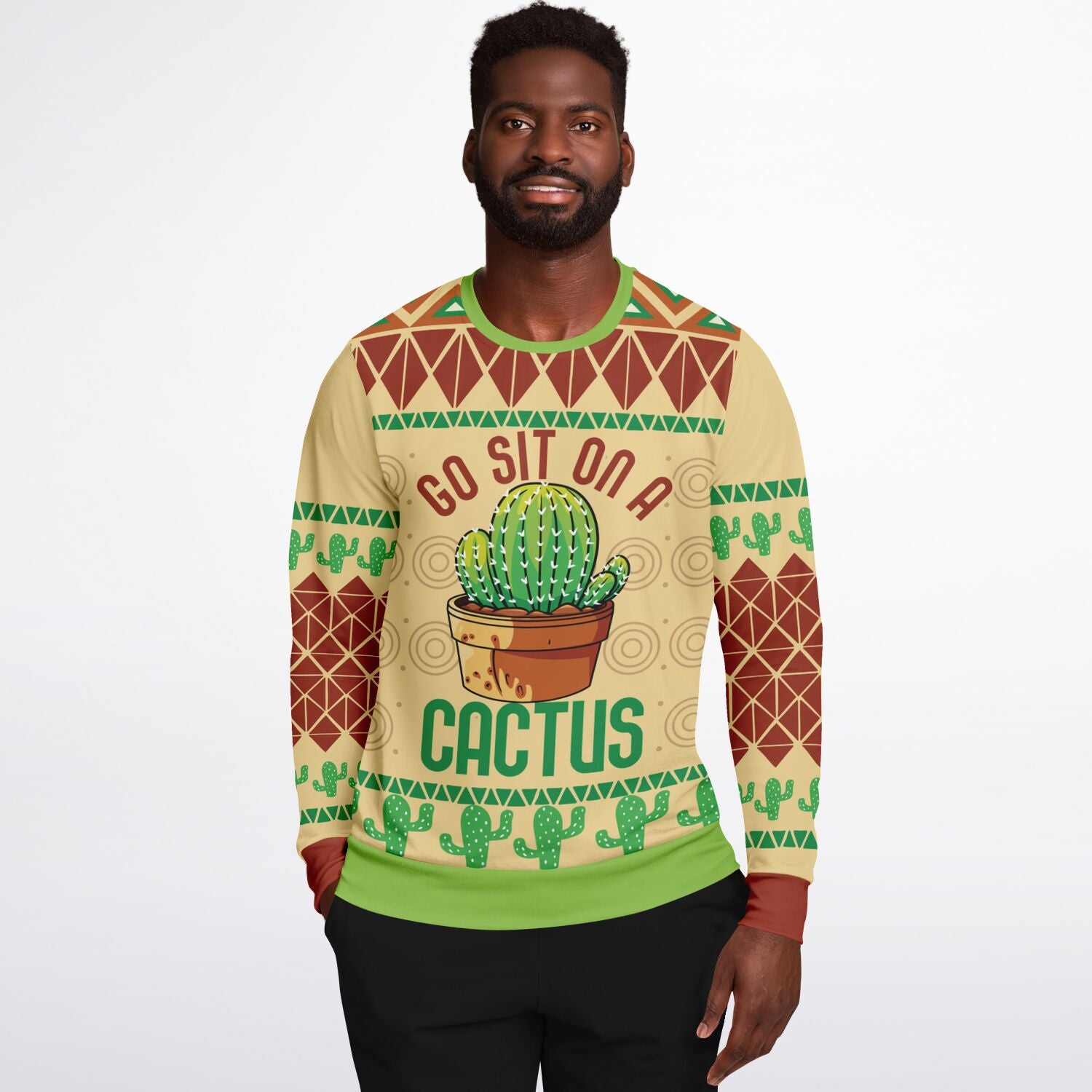 Go Sit on a Cactus Christmas Sweatshirt