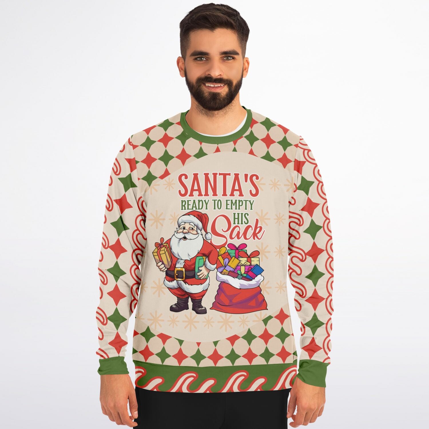 Santa’s Ready to Empty His Sack Christmas Sweatshirt