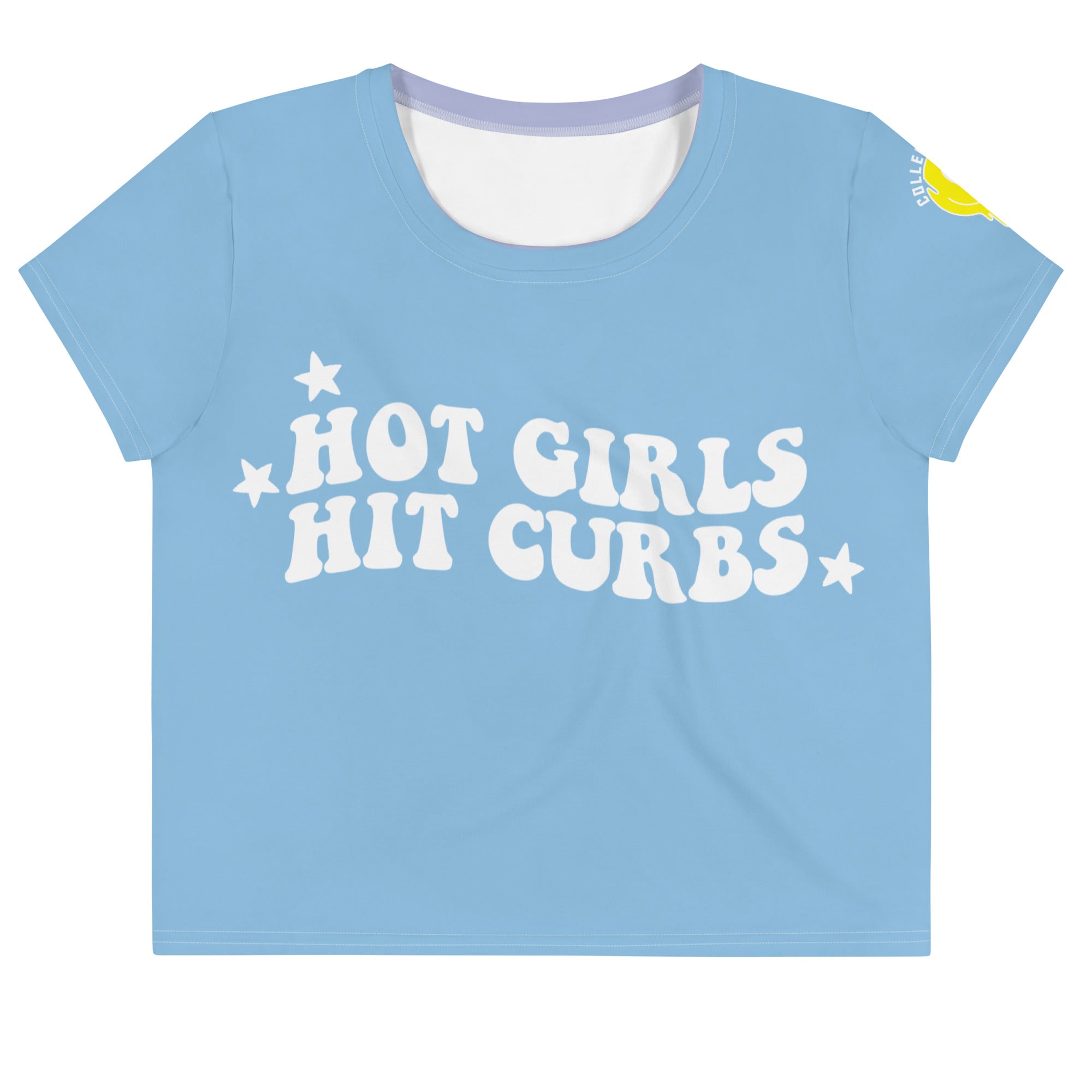 Hot Girls Hit Curbs Crop Tee