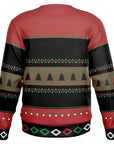 White and Red Wine Christmas Sweatshirt