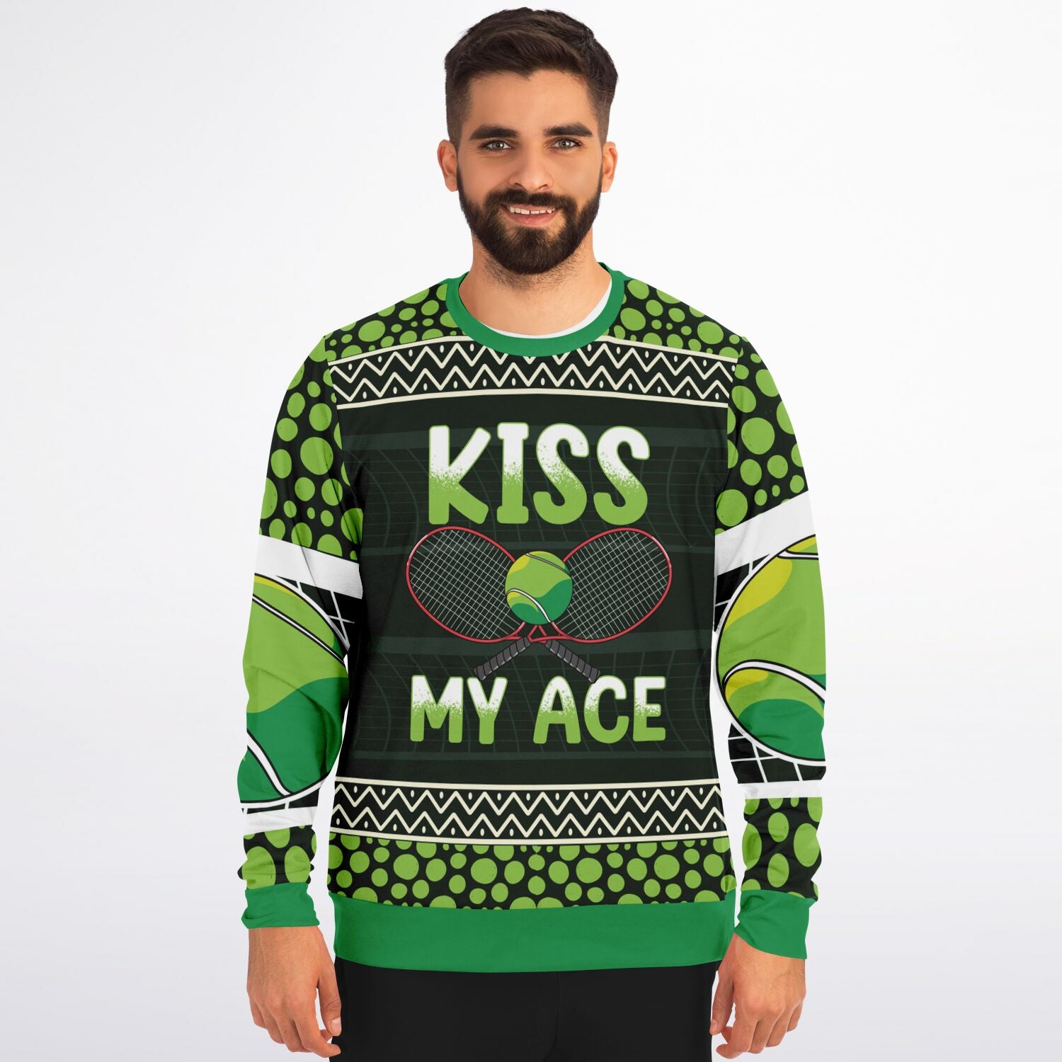 Kiss My Ace Tennis Christmas Sweatshirt