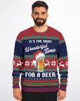 Wonderful Time for a Beer Christmas Sweatshirt