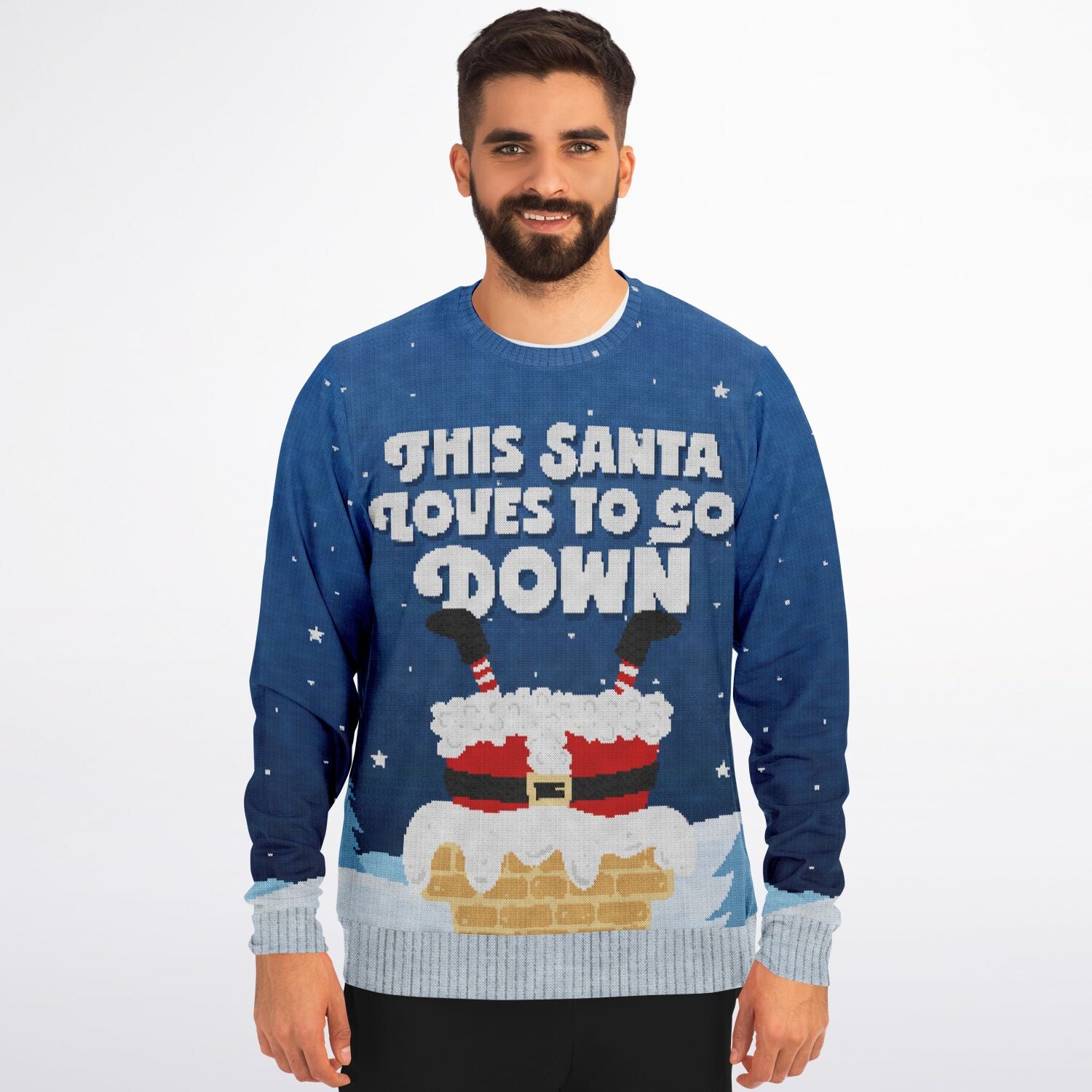 This Santa Loves To Go Down Christmas Sweatshirt