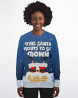 This Santa Loves To Go Down Christmas Sweatshirt