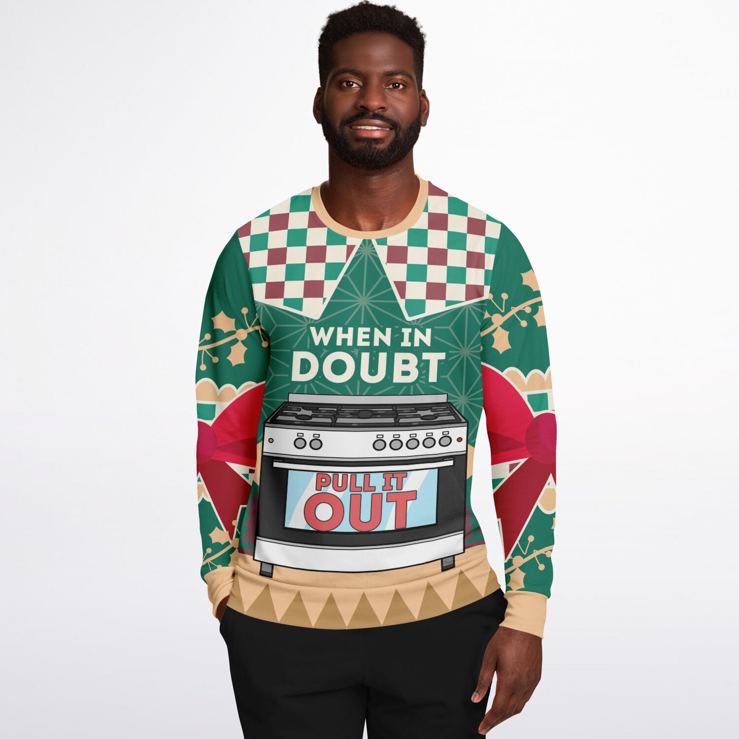 When in Doubt, Pull It Out Oven Christmas Sweatshirt