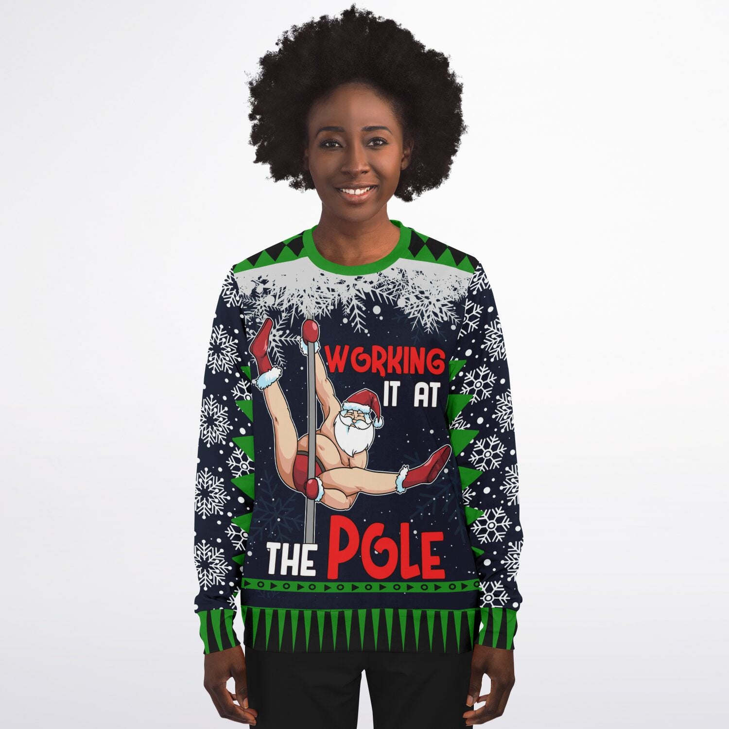 Working It at the Pole Christmas Sweatshirt