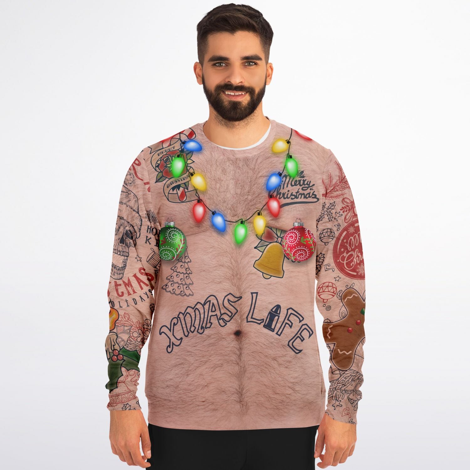 Topless Santa Christmas Sweatshirt