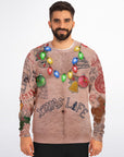 Topless Santa Christmas Sweatshirt