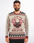 Love Is in the Air, Try Not to Breathe Christmas Sweatshirt