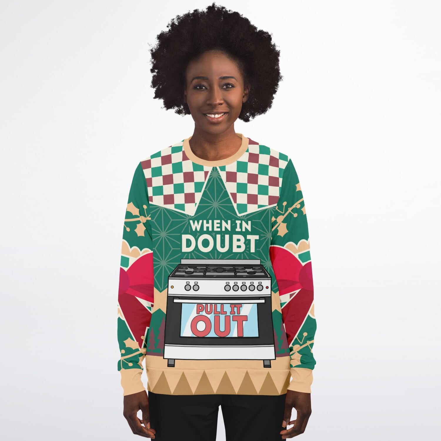 When in Doubt, Pull It Out Oven Christmas Sweatshirt