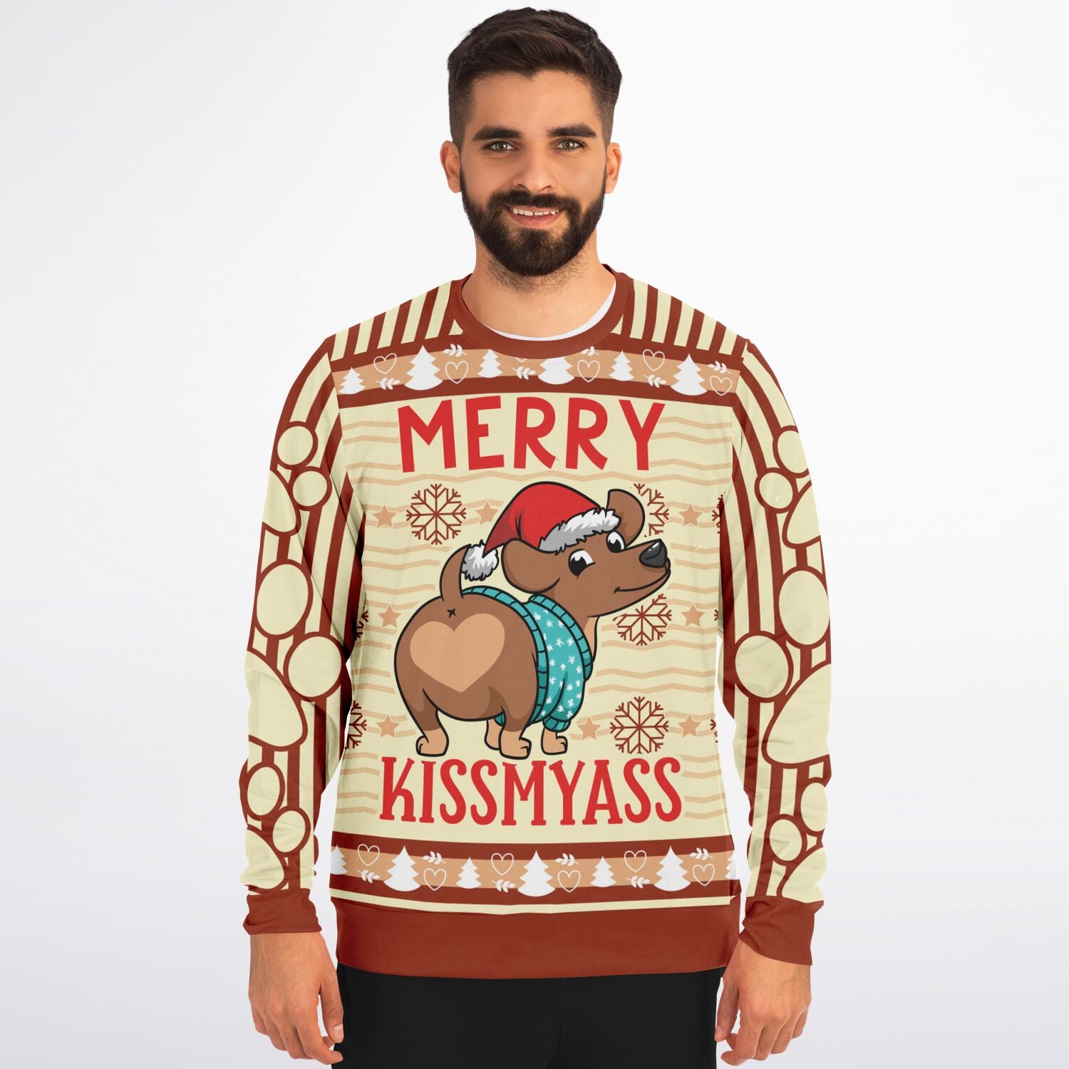 Merry Kissmyass Christmas Sweatshirt