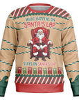 What Happens on Santa’s Lap Christmas Sweatshirt