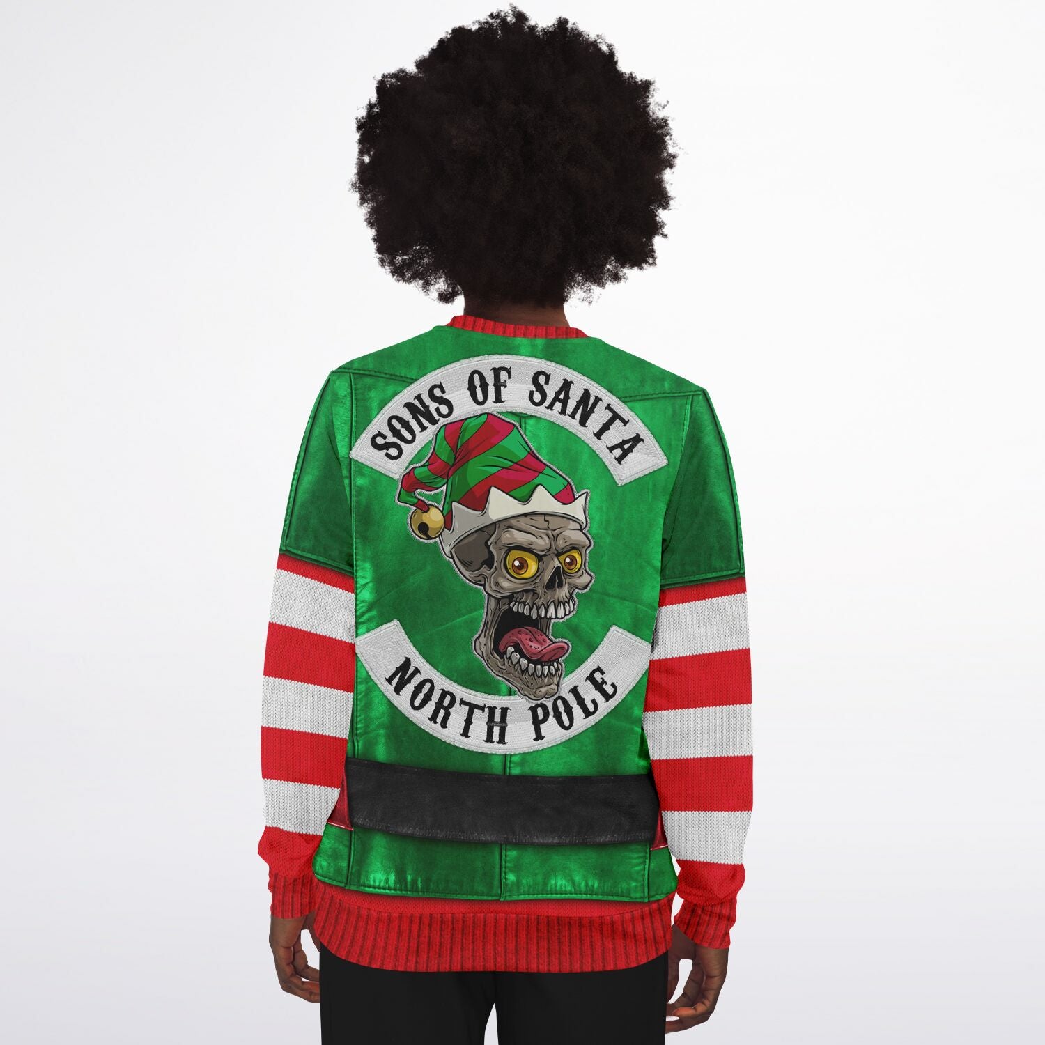 Santa&#39;s Little Biker Help Christmas Sweatshirt