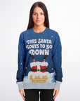 This Santa Loves To Go Down Christmas Sweatshirt