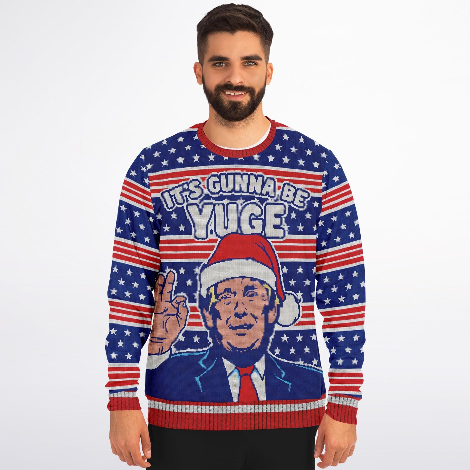 Yuge! Christmas Trump Sweatshirt