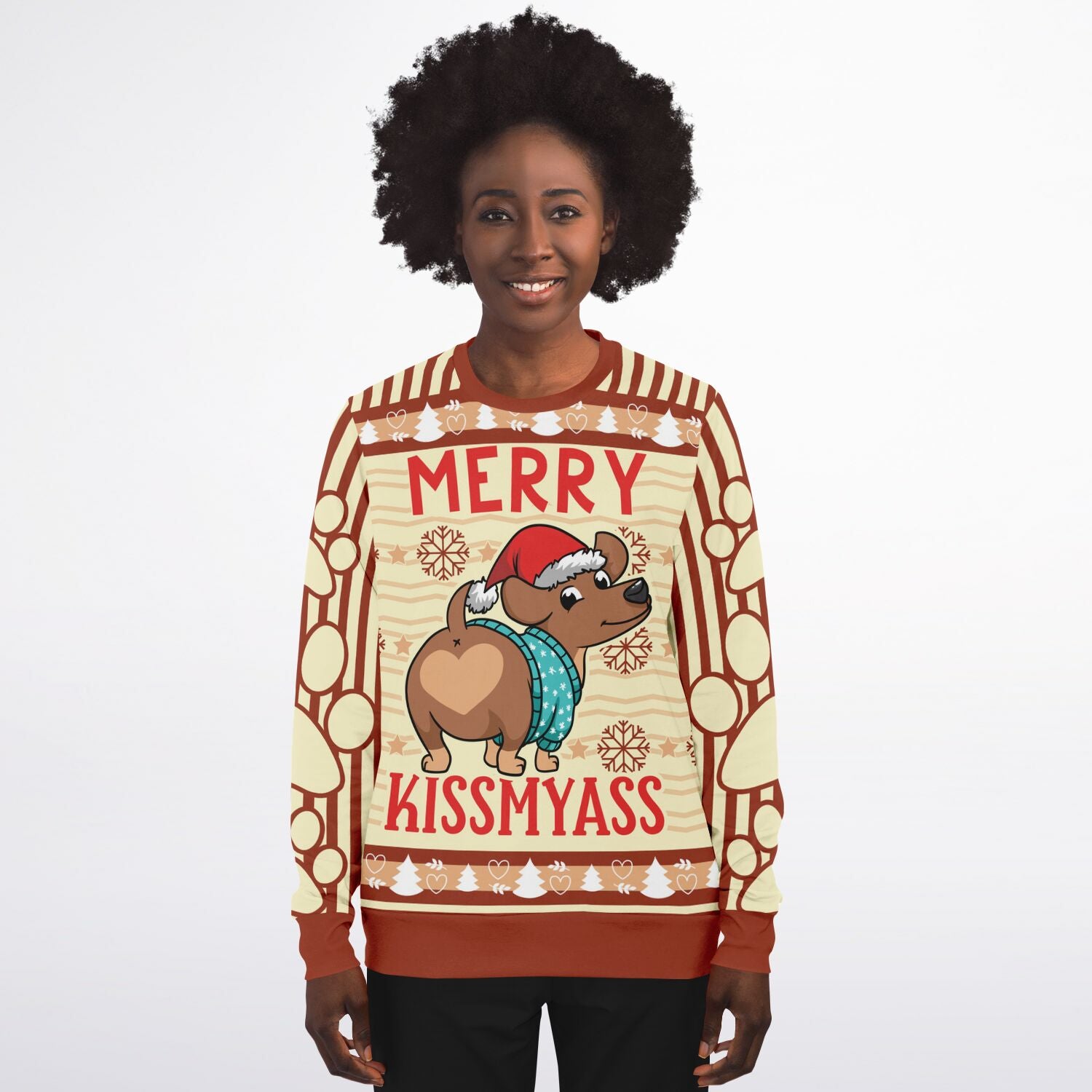 Merry Kissmyass Christmas Sweatshirt