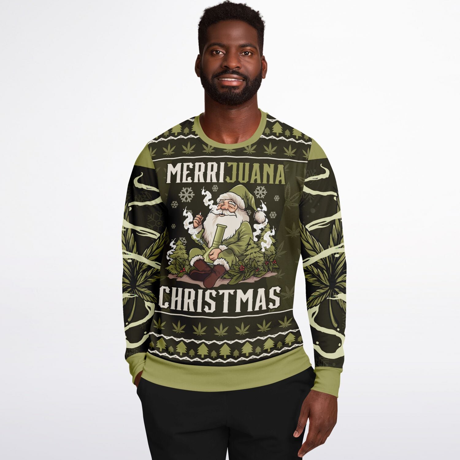 Merrijuana Christmas Weed Sweatshirt