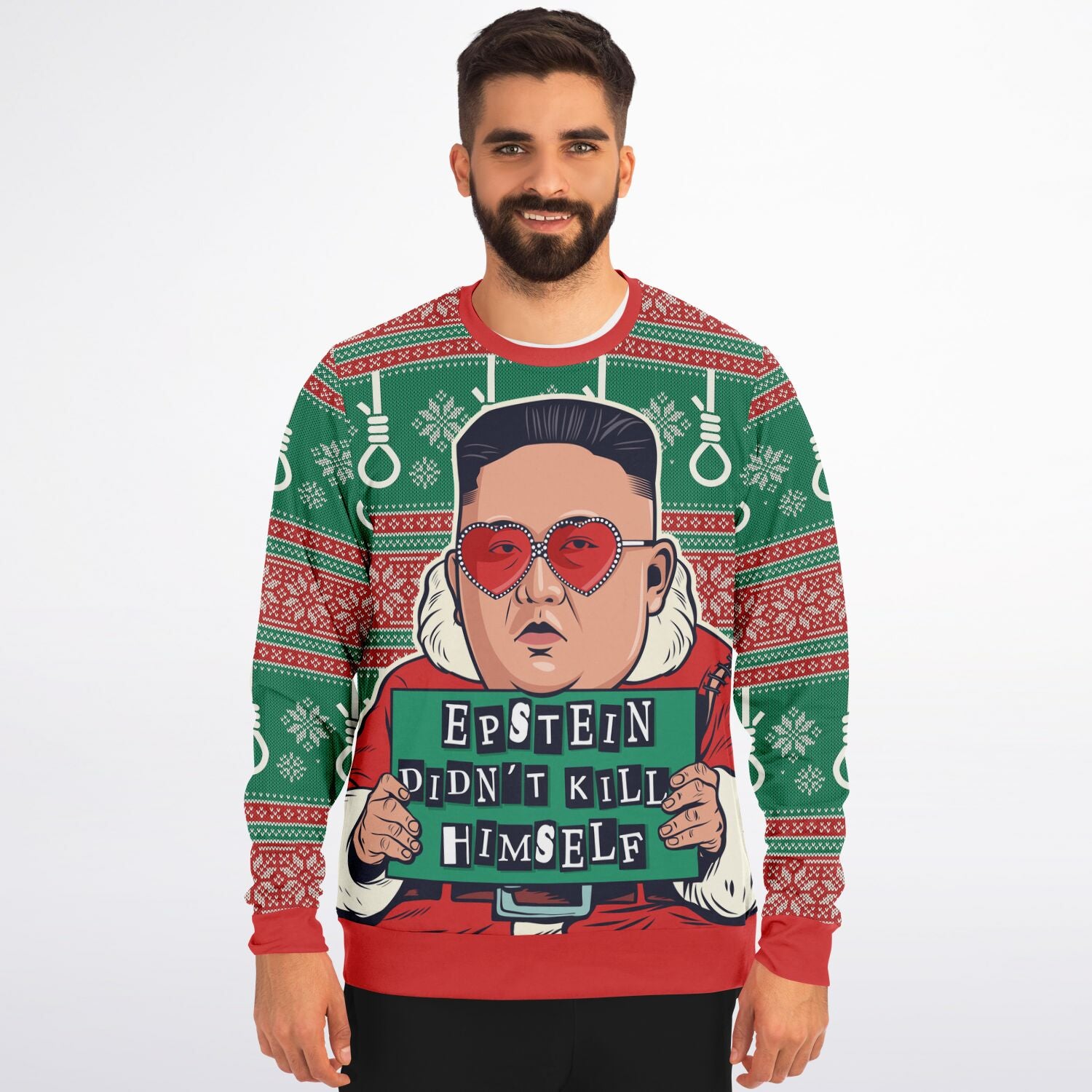 Epstein Didn&#39;t Kill Himself Kim Jung Un Christmas Sweatshirt