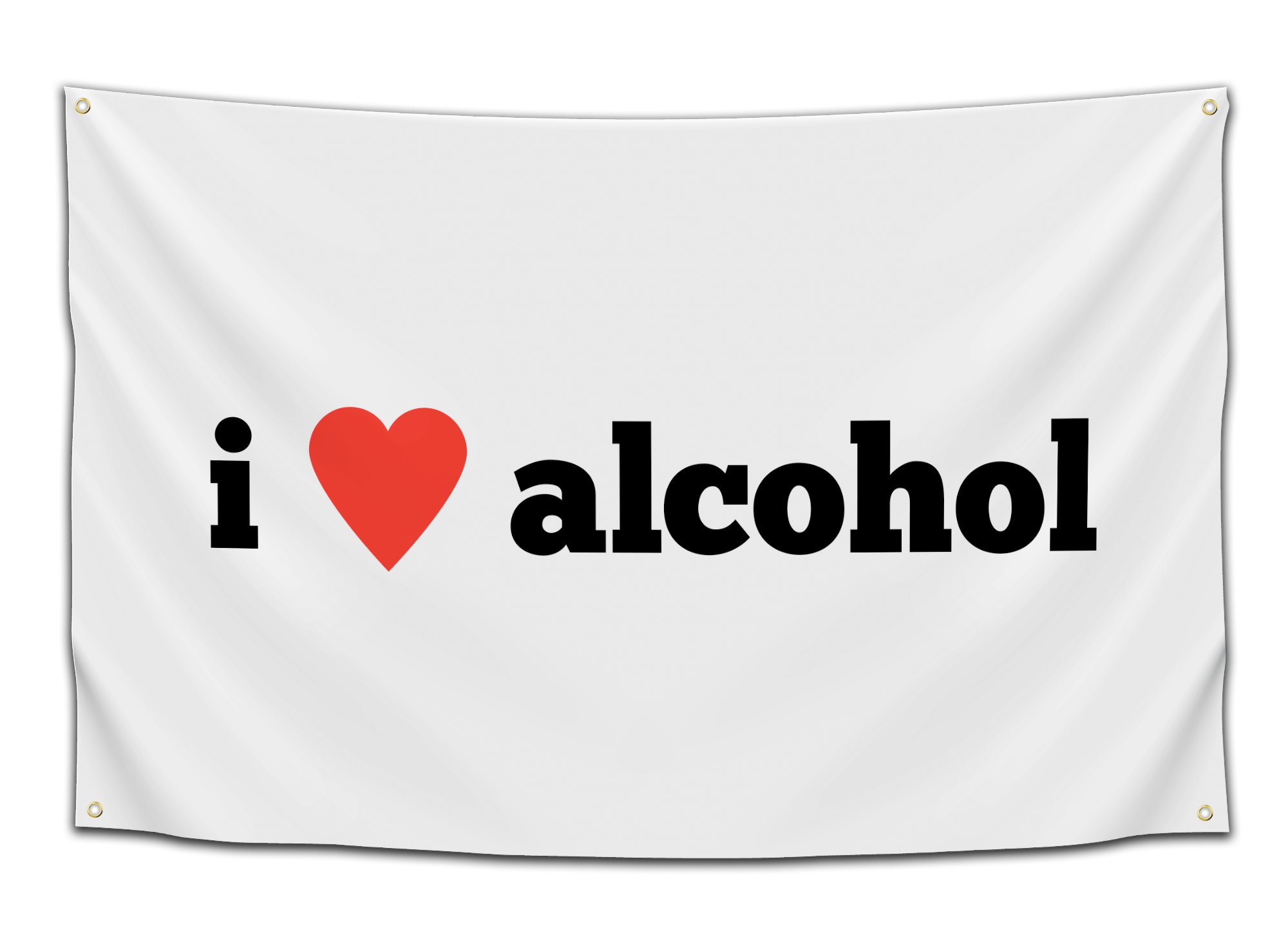 i love alcohol flag - CollegeWares