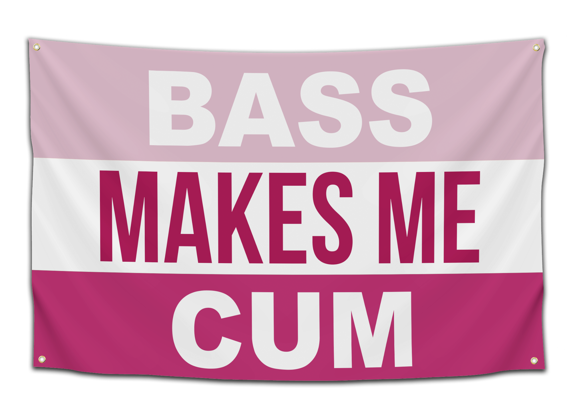 Bass Makes Me Cum Flag - CollegeWares