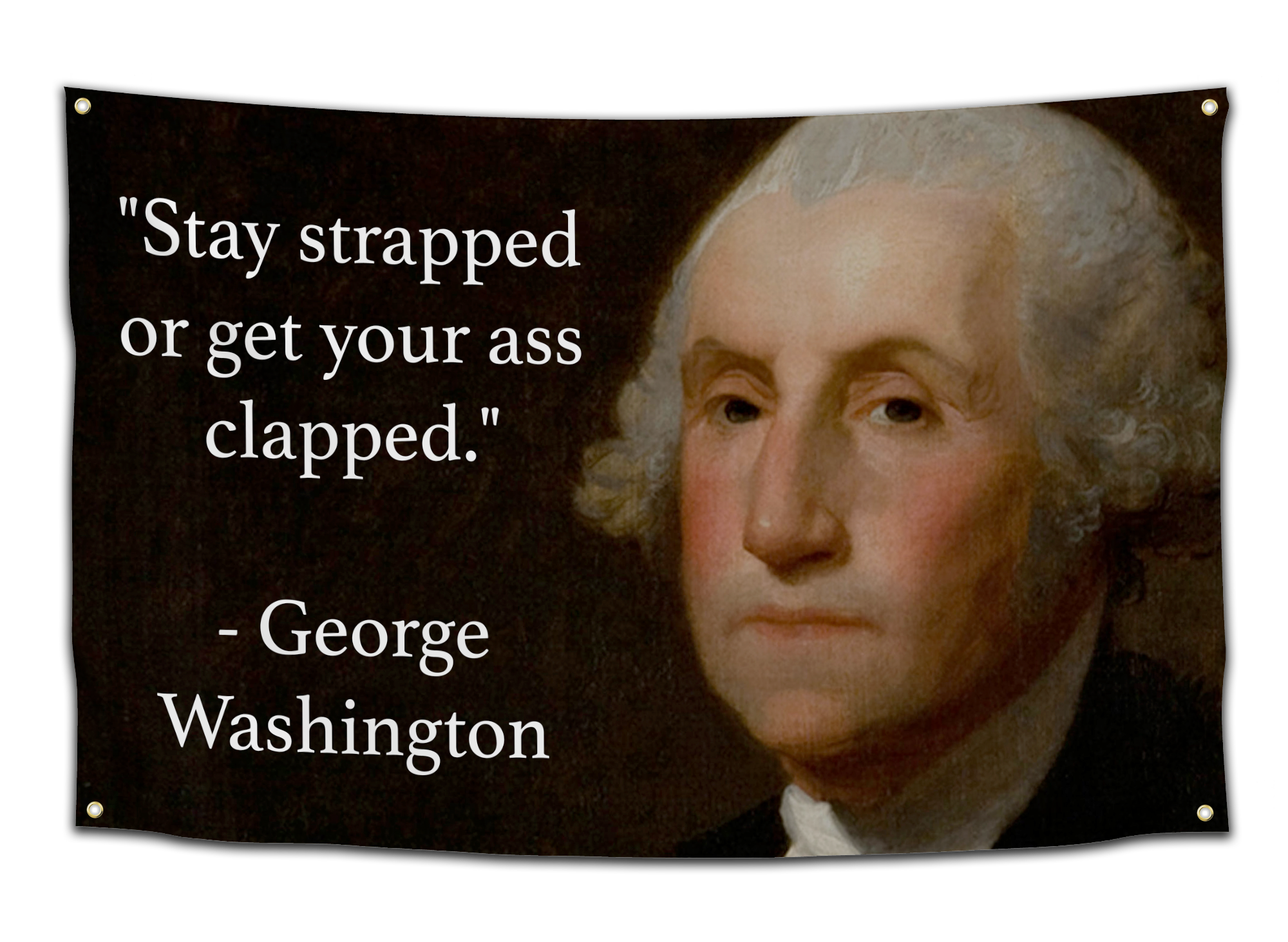 George Washington Strapped or Clapped Flag - CollegeWares