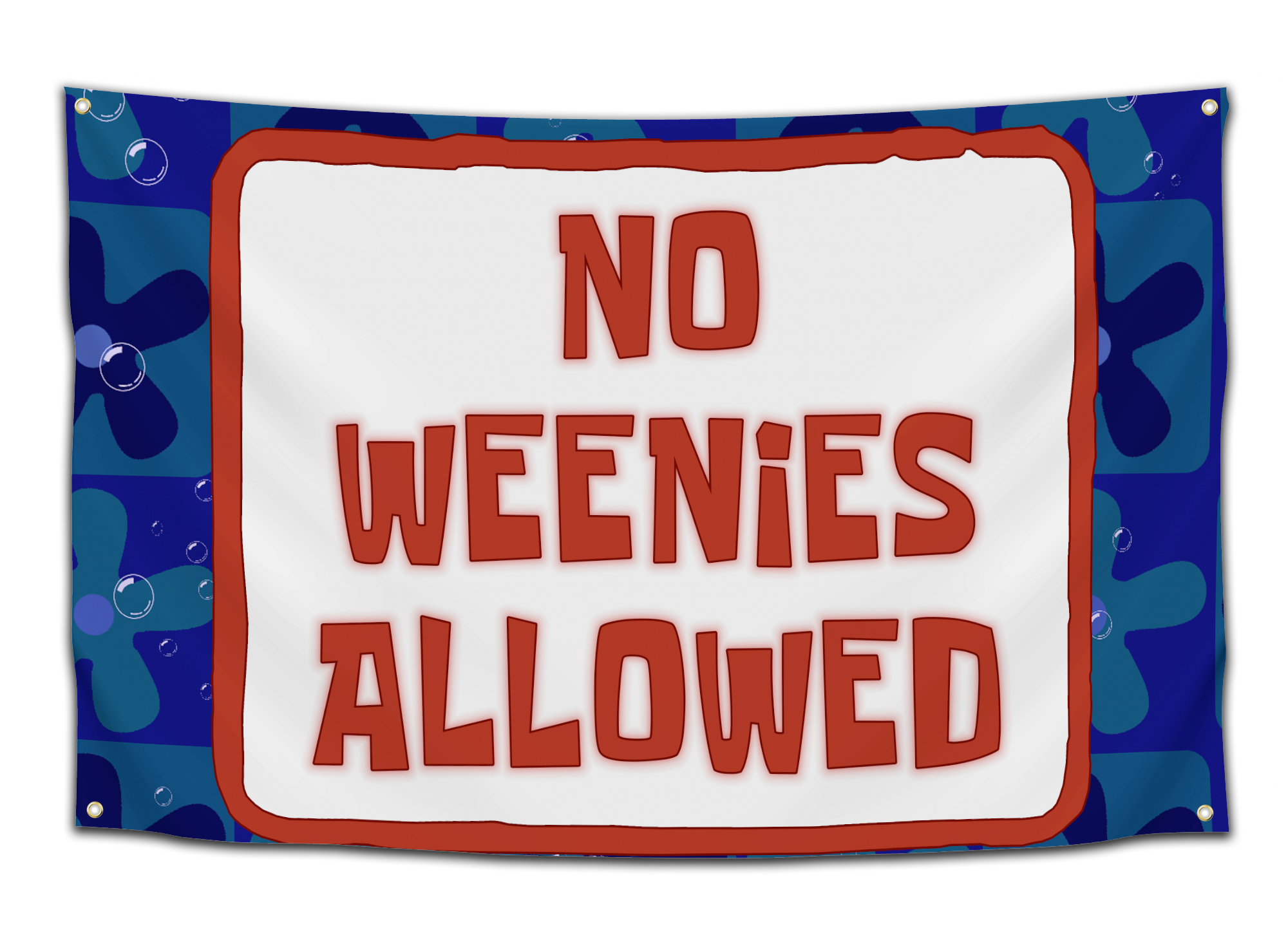No Weenies Allowed Flag - CollegeWares