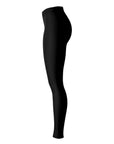 Right-side view of all-black panel Oregon State leggings — sleek and fierce Beavers look from CollegeWares.