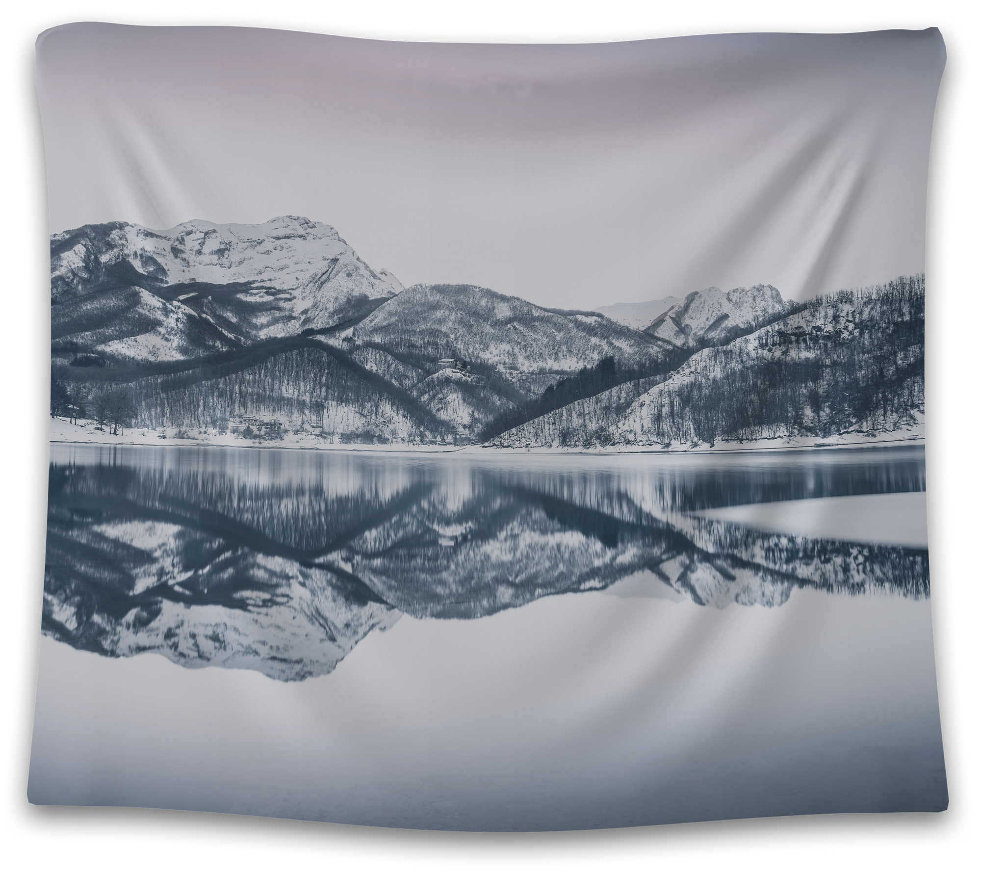 Snow Mountain Lake Tapestry - CollegeWares