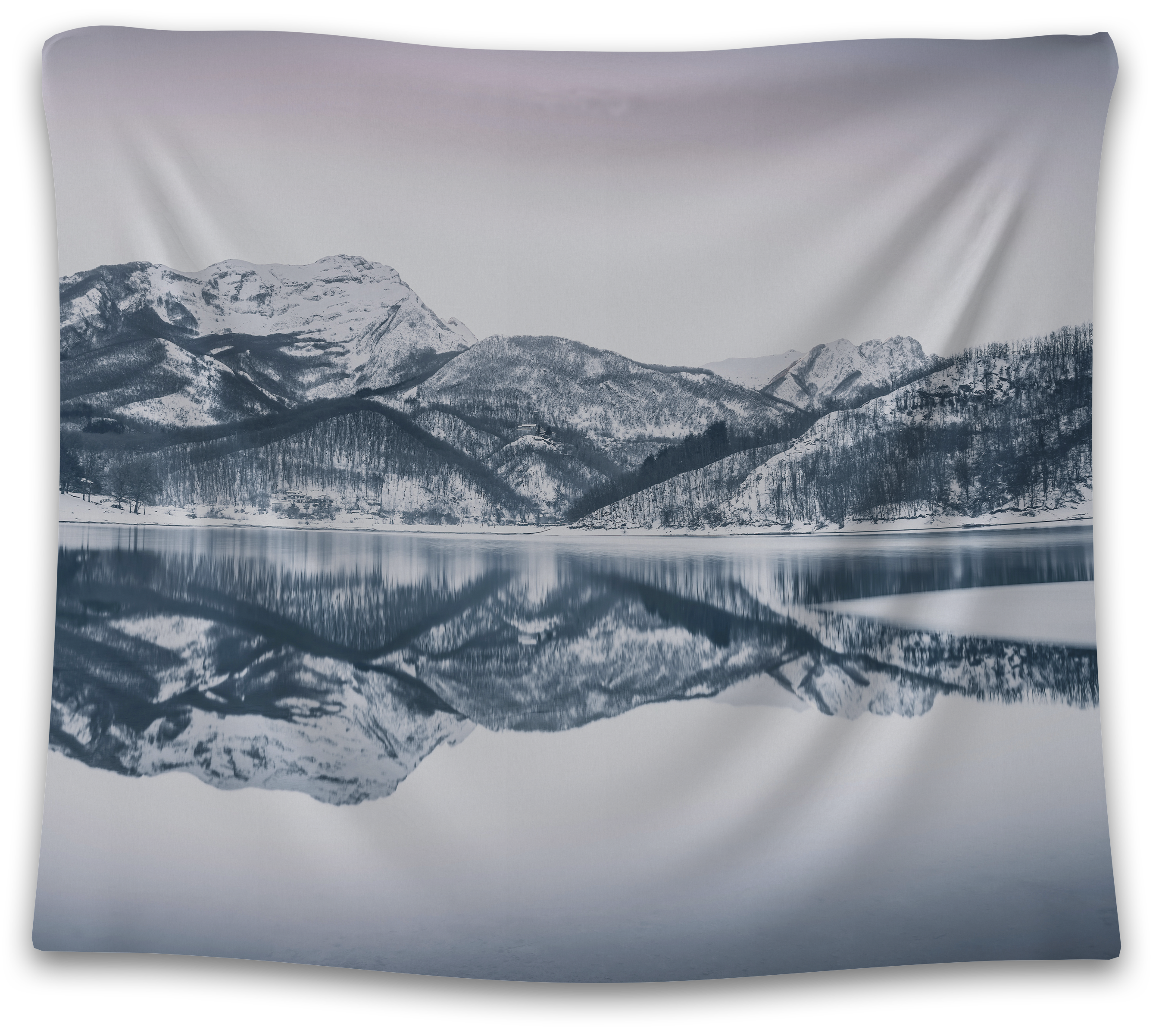 Snow Mountain Lake Tapestry - CollegeWares