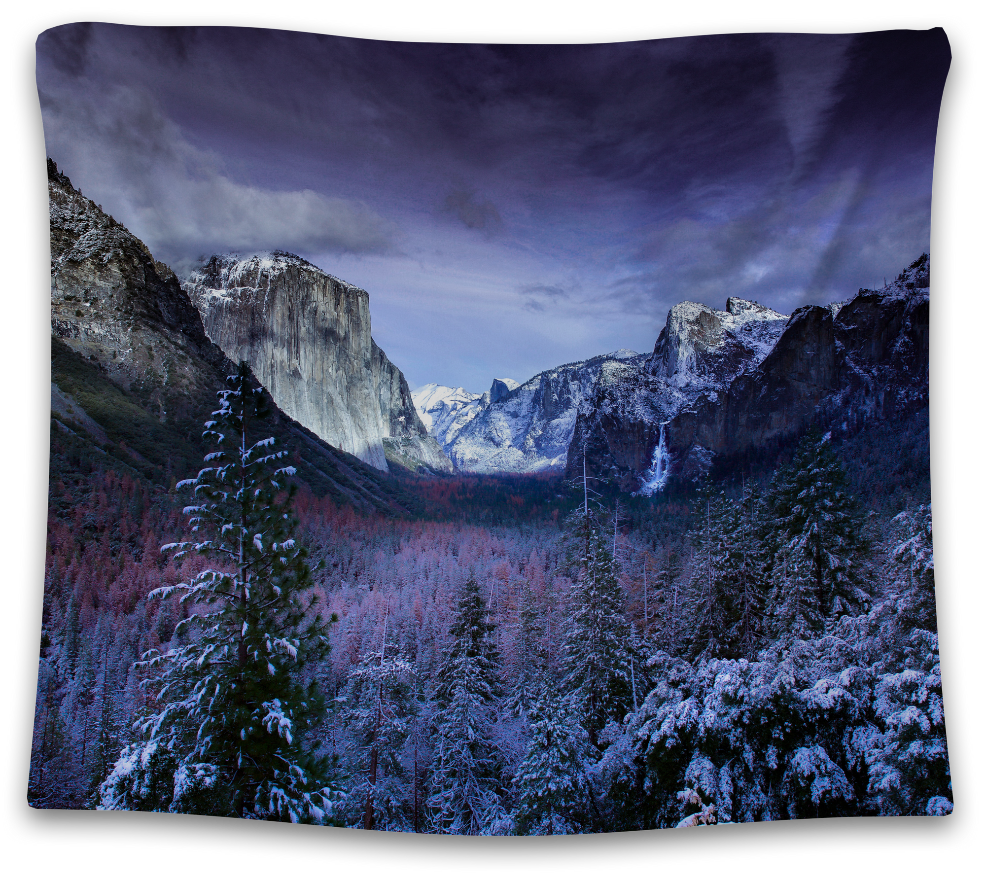 Snowy Forest & Mountains tapestry - CollegeWares