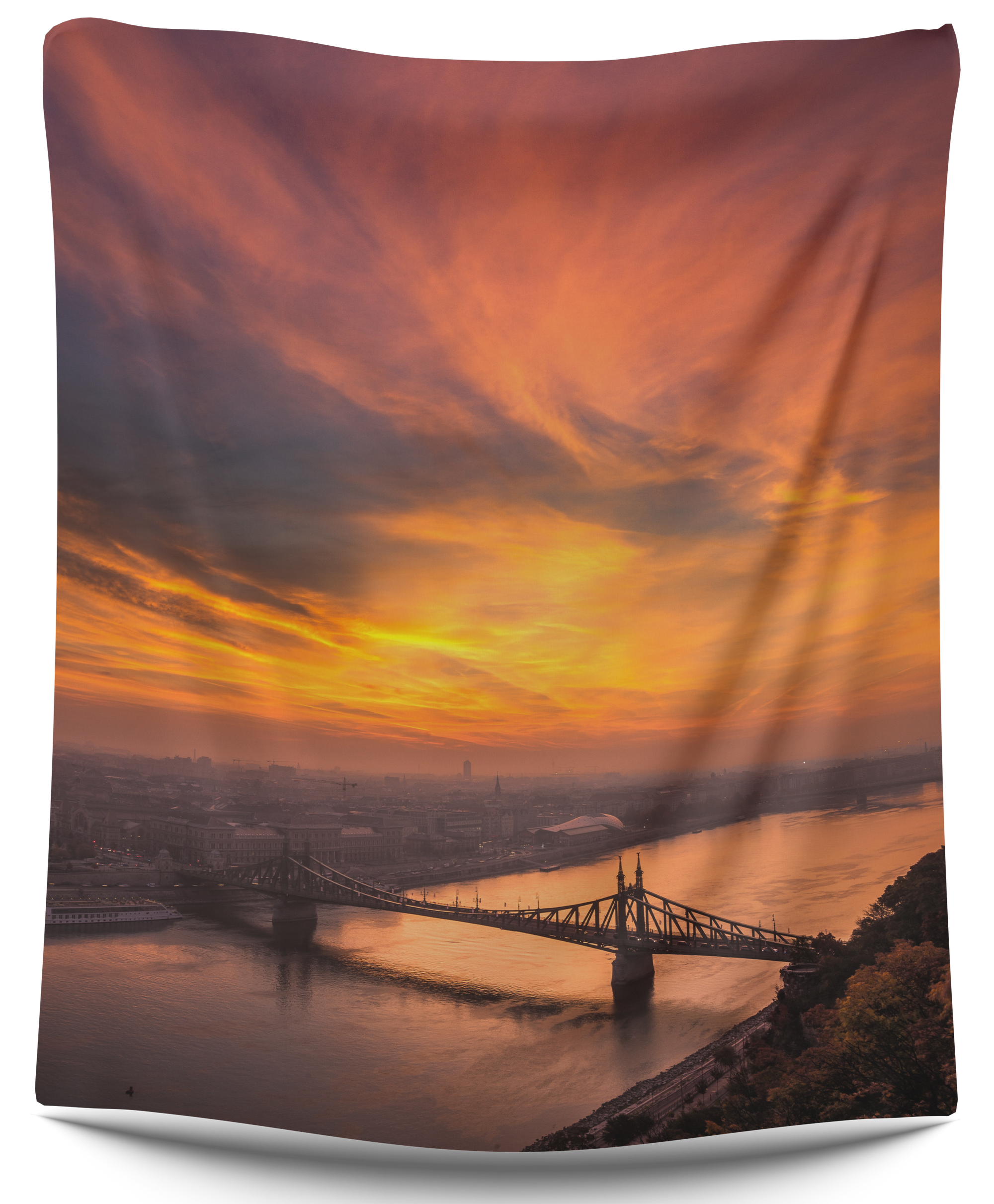 Sunset Bridge Tapestry - CollegeWares