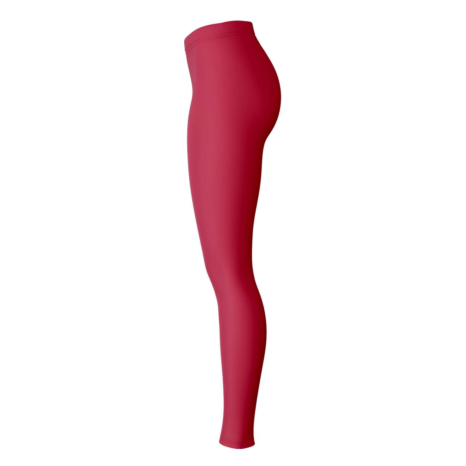 Right-side view of red panel Arkansas leggings — bold and energized fanwear from CollegeWares.